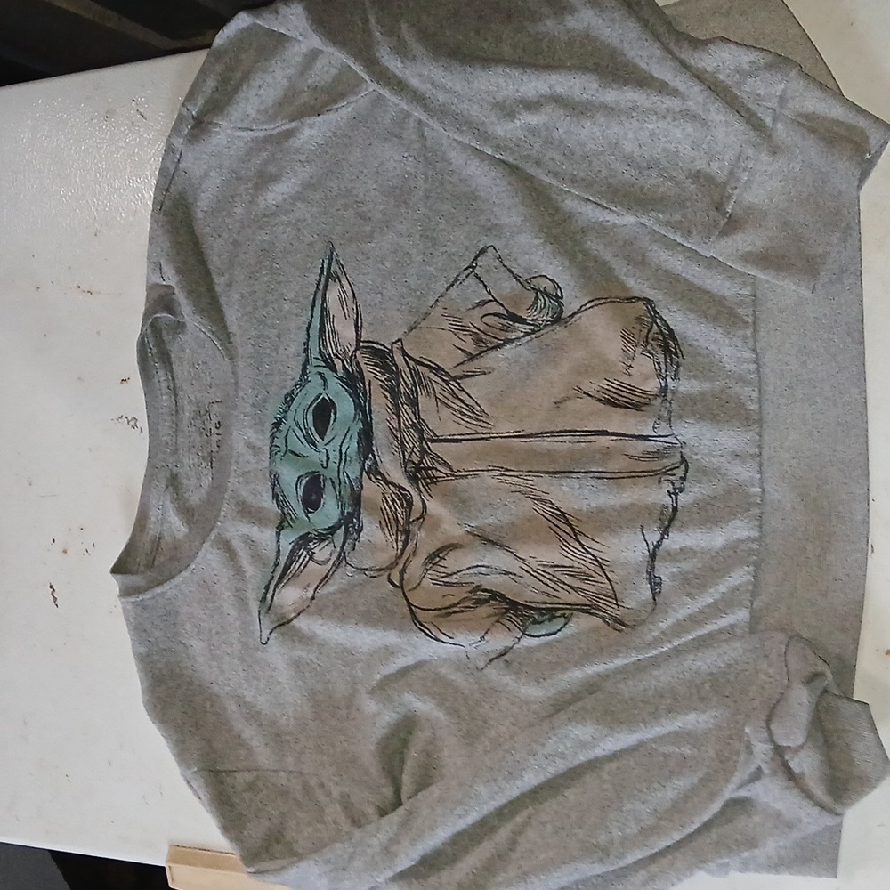 Yoda cropped sweater